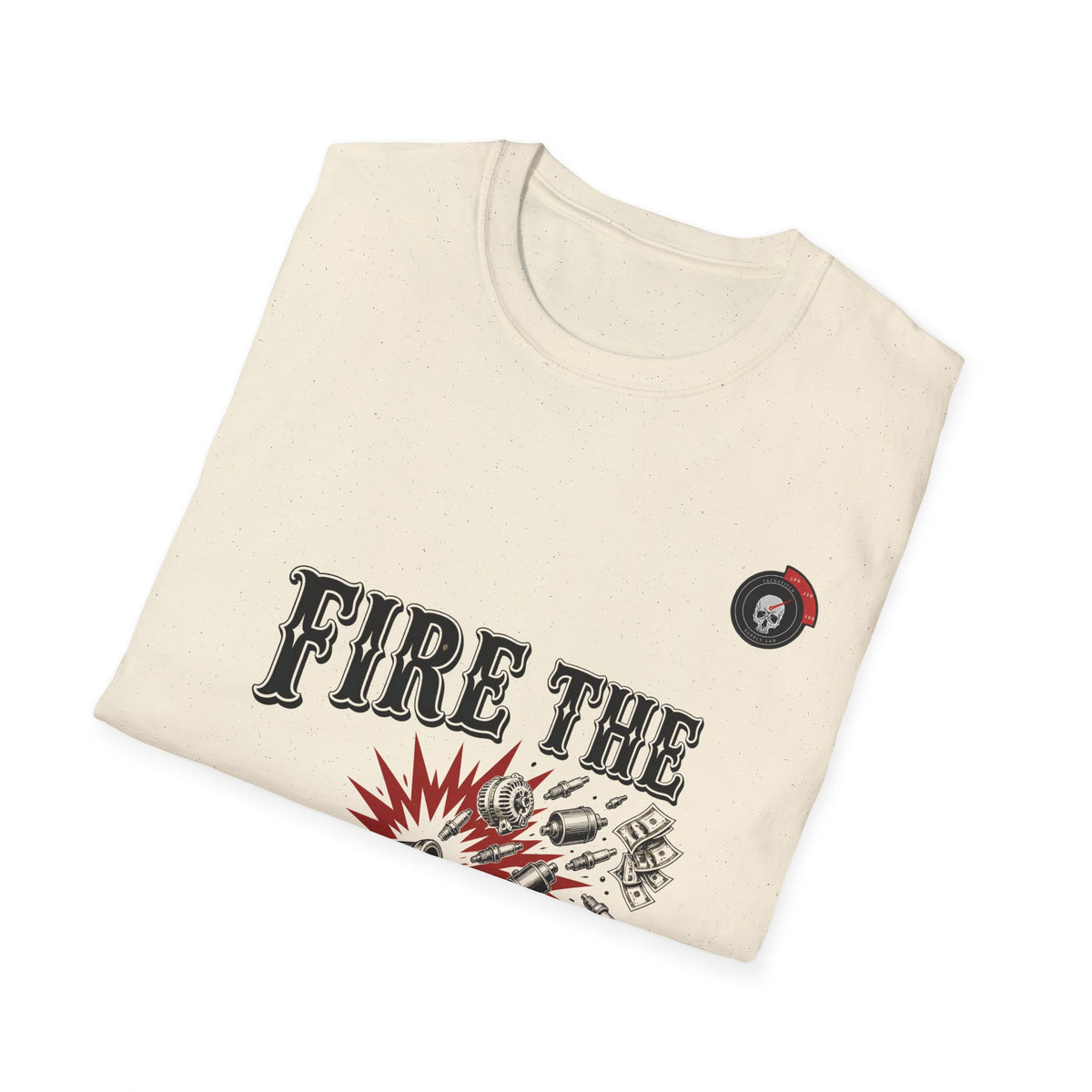 Fire The Parts Cannon Mechanic T-Shirt