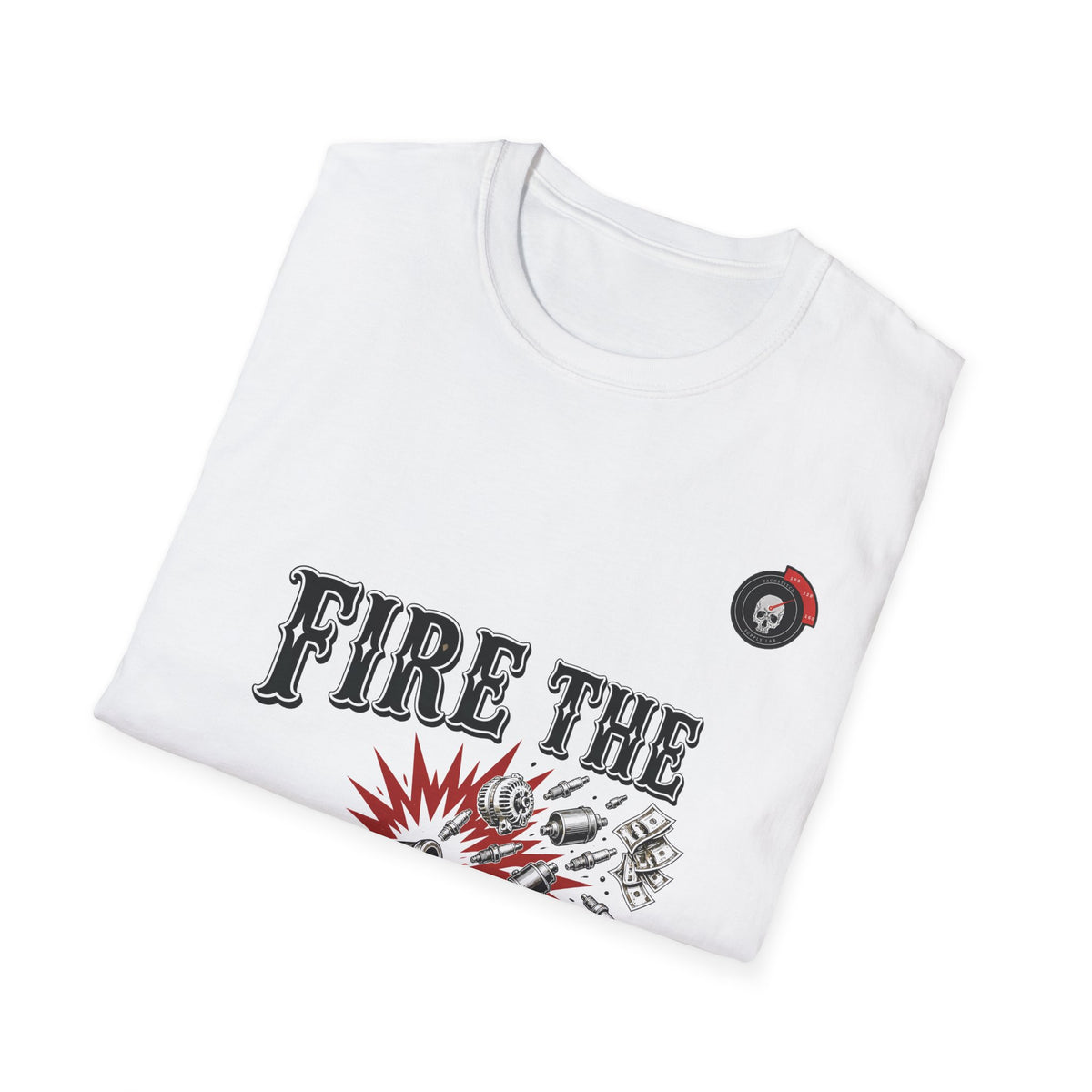 Fire The Parts Cannon Mechanic T-Shirt