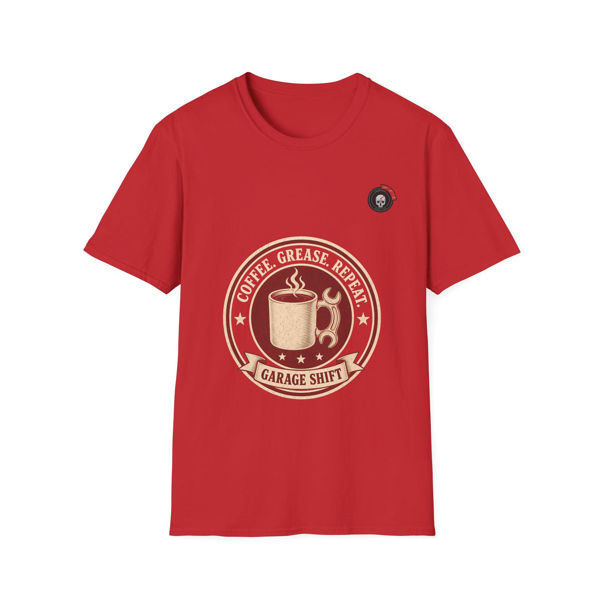 Coffee Grease Repeat Mechanic T-Shirt