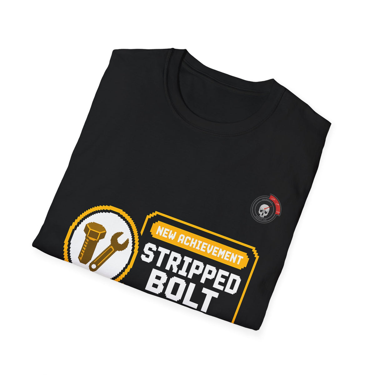 New Achievement Stripped Bolt Mechanic T-Shirt