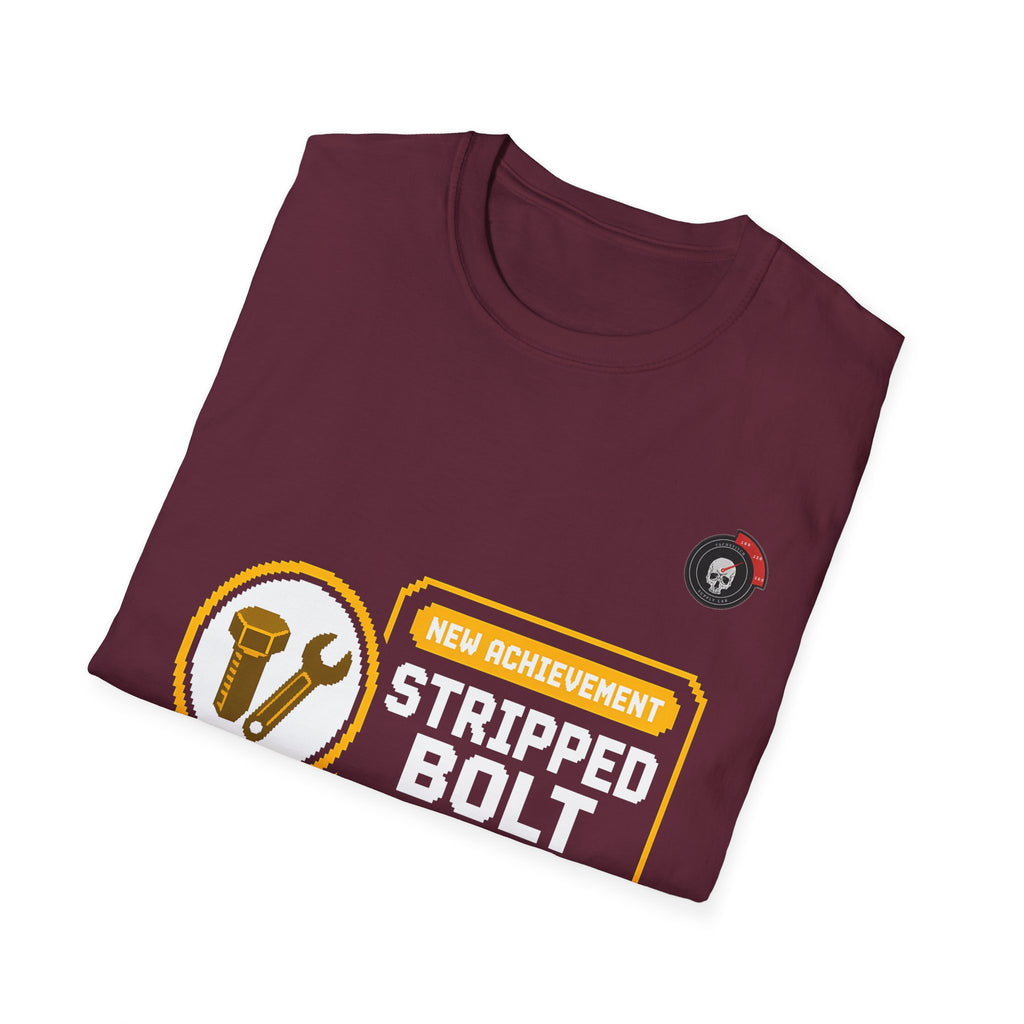 New Achievement Stripped Bolt Mechanic T-Shirt