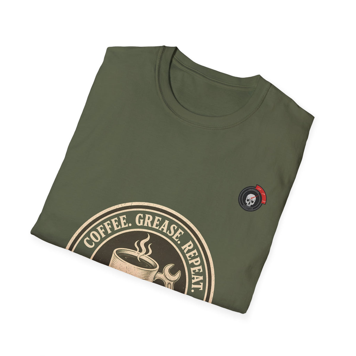Coffee Grease Repeat Mechanic T-Shirt