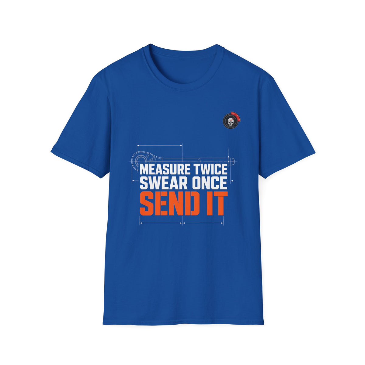 Measure Twice Blueprint Mechanic T-Shirt