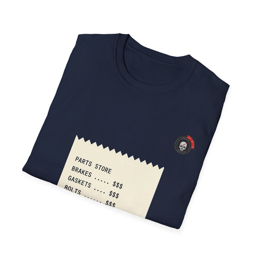 Parts Store Receipt Mechanic T-Shirt