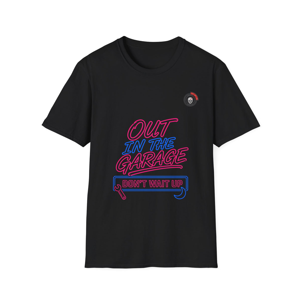 Out In The Garage Neon Mechanic T-Shirt
