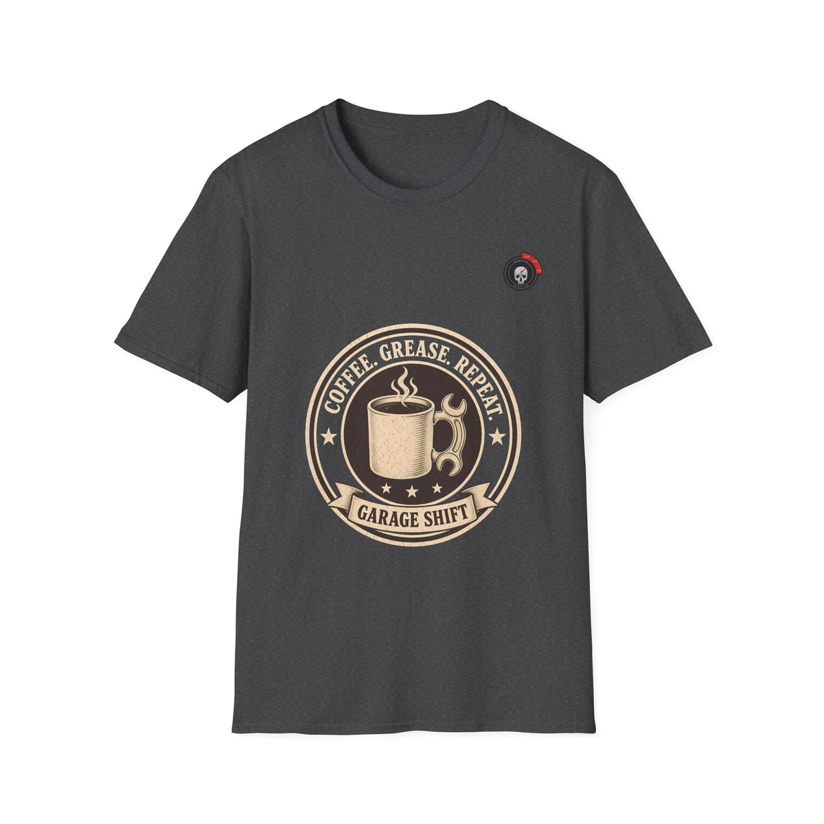 Coffee Grease Repeat Mechanic T-Shirt