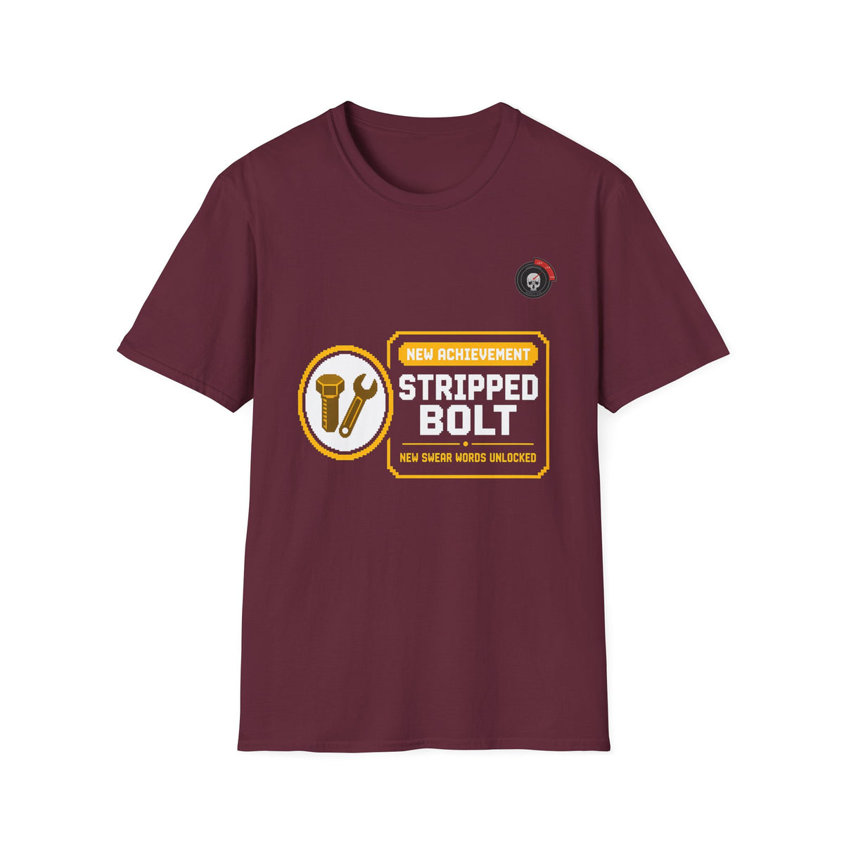 New Achievement Stripped Bolt Mechanic T-Shirt