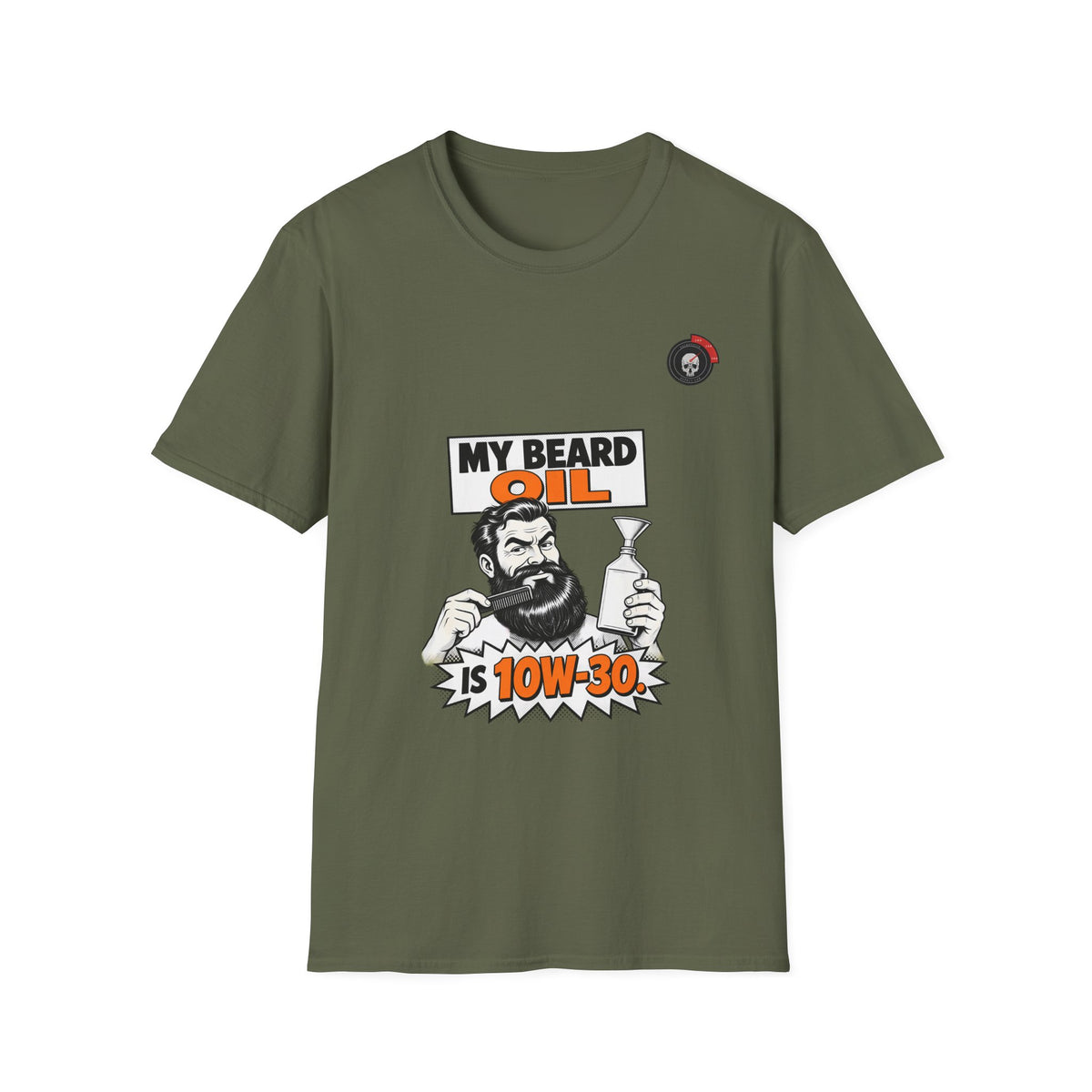 Beard Oil 10W-30 Mechanic T-Shirt