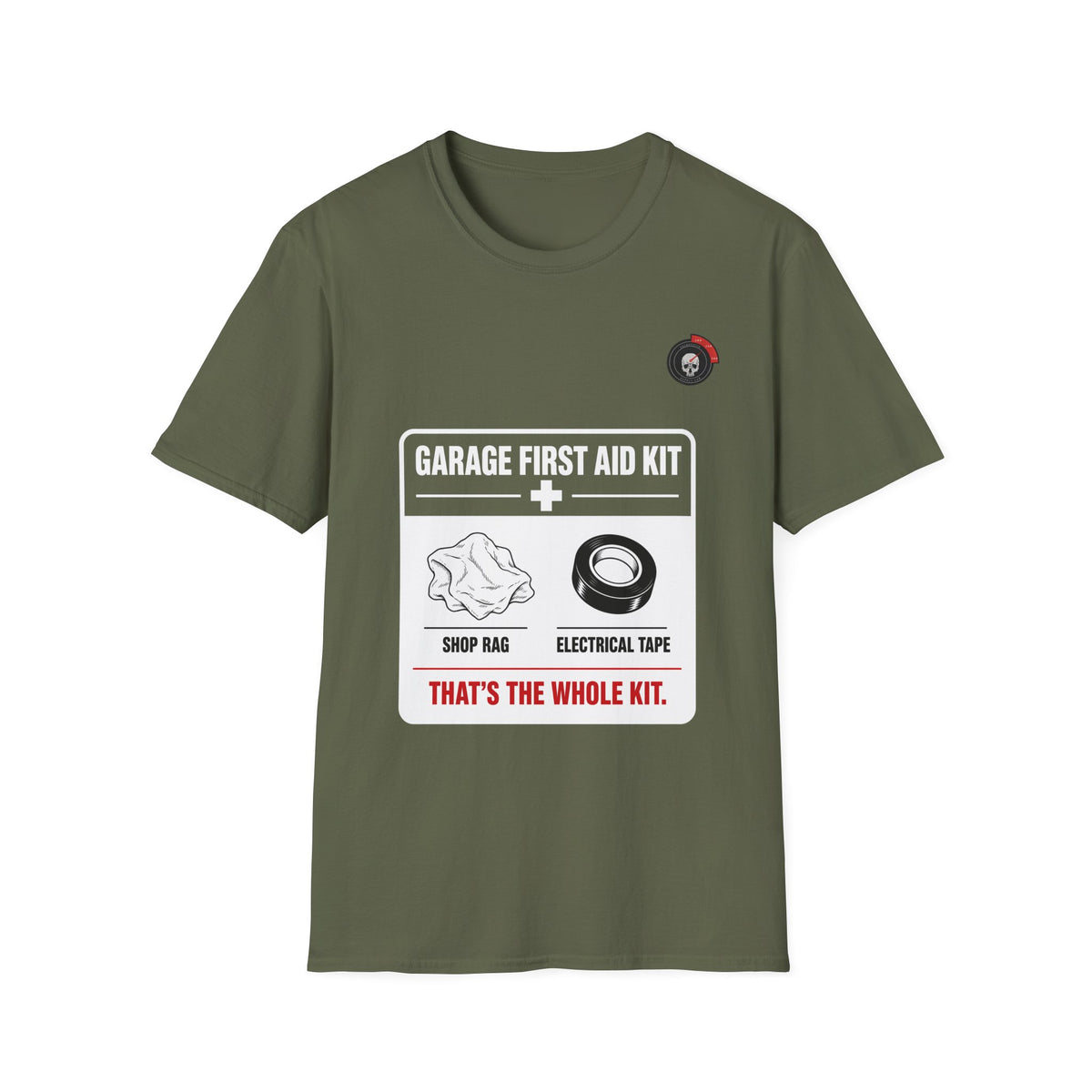 Garage First Aid Kit Mechanic T-Shirt