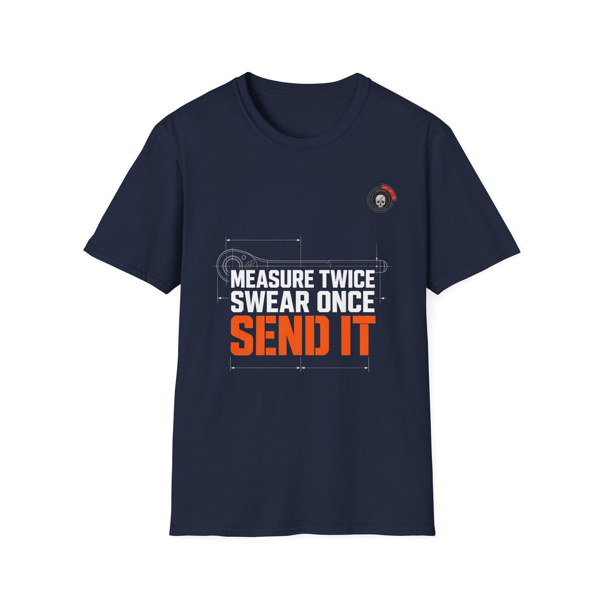 Measure Twice Blueprint Mechanic T-Shirt