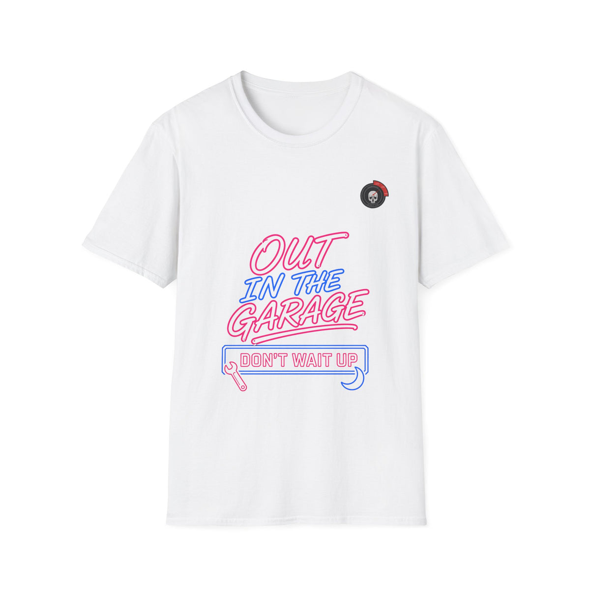 Out In The Garage Neon Mechanic T-Shirt