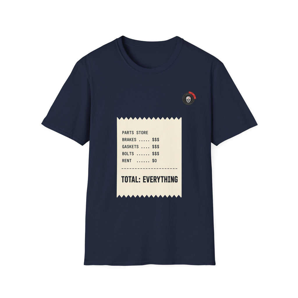 Parts Store Receipt Mechanic T-Shirt