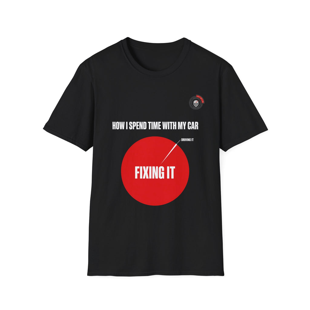 Fixing It Not Driving It Pie Chart Mechanic T-Shirt