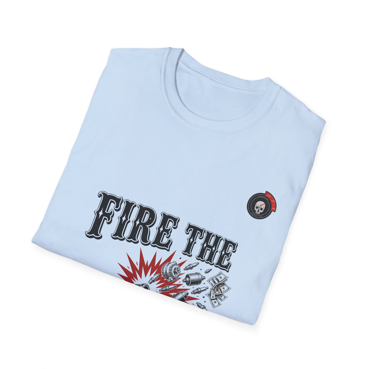 Fire The Parts Cannon Mechanic T-Shirt