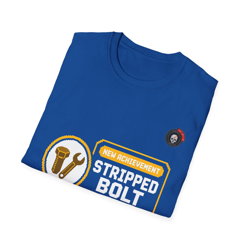 New Achievement Stripped Bolt Mechanic T-Shirt