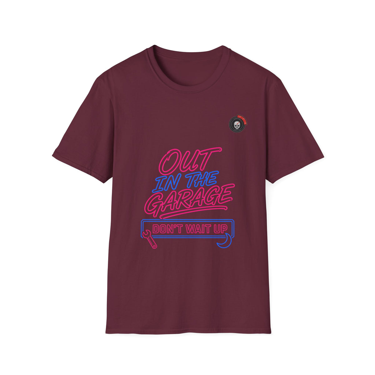 Out In The Garage Neon Mechanic T-Shirt